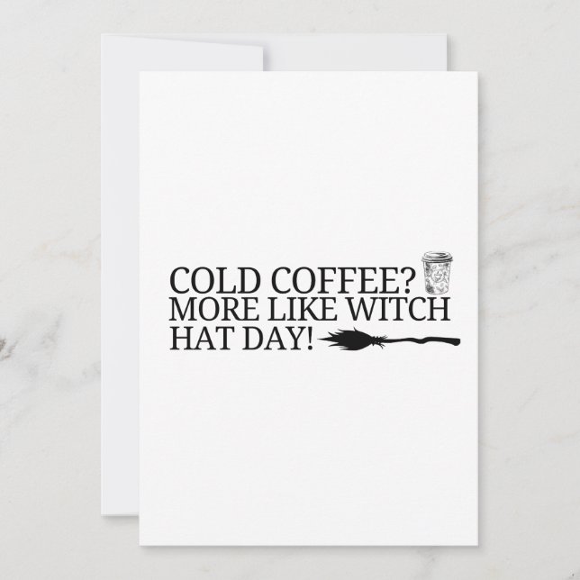 Hexenhüte transparent einladung (Vorderseite)