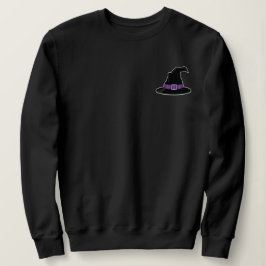 Hexenhuttäuschung mit Lila Halloween Sweatshirt