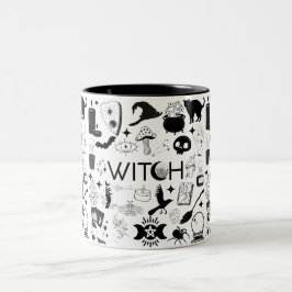 Hexenkaffee-Tasse Zweifarbige Tasse