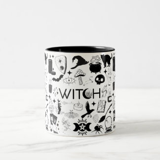 Hexenkaffee-Tasse Zweifarbige Tasse