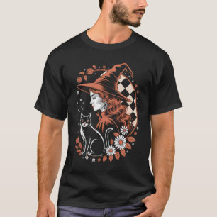 Hexenkariertes Halloween T-Shirt
