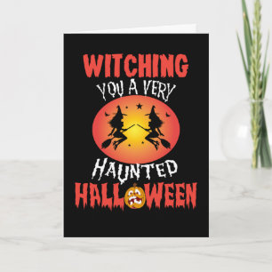 Hexenkarte Halloween Karte