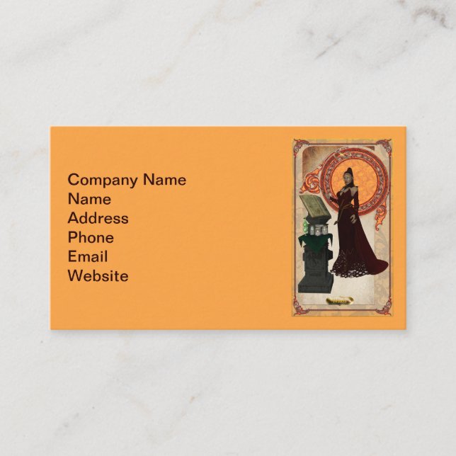 Hexenkartenkarte Visitenkarte (Vorderseite)