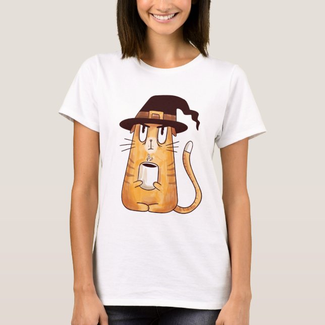 Hexenkatsch Kaffee T - Shirt (Vorderseite)