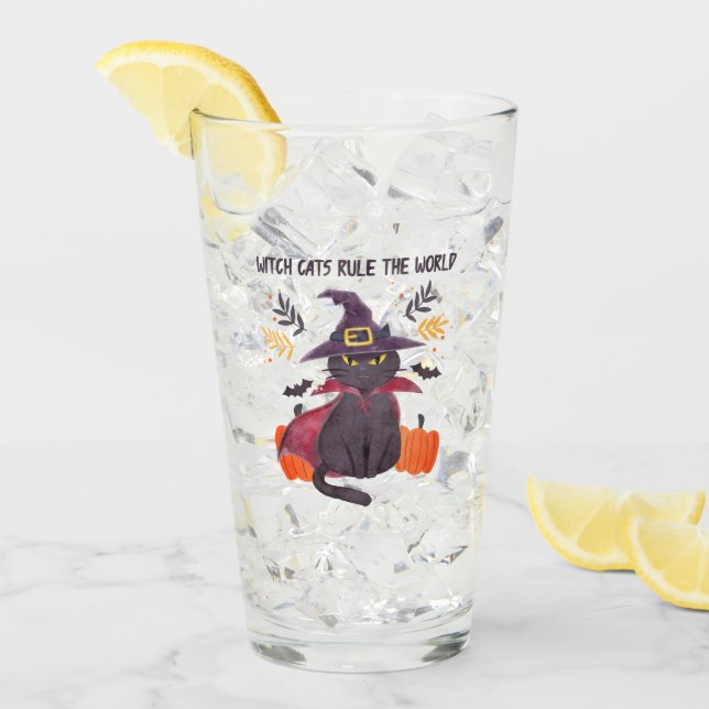 Hexenkatze regieren die Welt Glas (Vorderseite Ice)