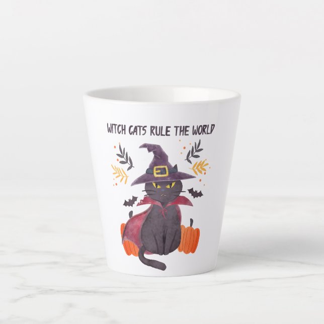 Hexenkatze regieren die Welt Milchtasse (Vorderseite)