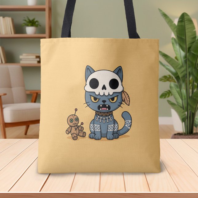 Hexenkatze Voodoo-Puppe Gelb Tasche (Von Creator hochgeladen)