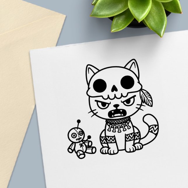 Hexenkatze Voodoo-Puppe Permastempel (Von Creator hochgeladen)