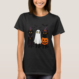 Hexenkatzen und gespenstischer Spaß Grusel Hallowe T-Shirt