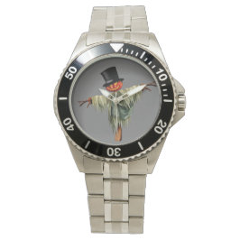Hexenkessel: Halloween-Racelet aus Edelstahl Armbanduhr
