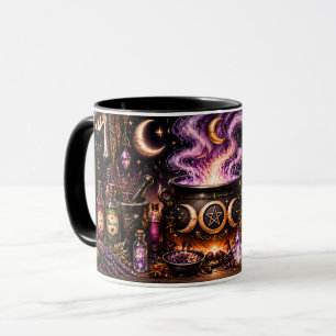 Hexenkessel Halloween-Tasse Tasse