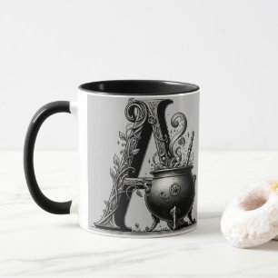 Hexenkessel Hexenbrief A Benutzerdefinierte Initia Tasse