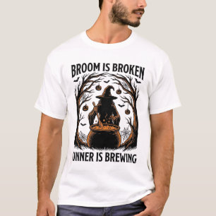 Hexenkoche-Shirt Lustiges Halloween-Kessel-Design T-Shirt