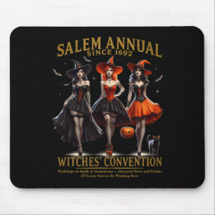 Hexenkongress Halloween Girls Salem Annual S Mousepad