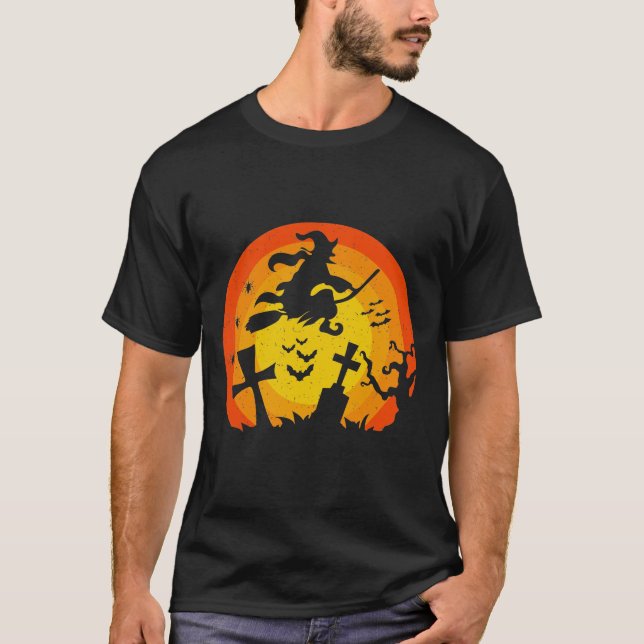 Hexenkostüm beängstigend für halloween T-Shirt (Vorderseite)