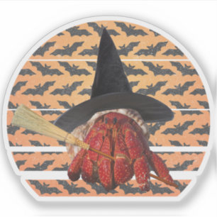 Hexenkrabbe Funny Halloween Hermit Crab Lover Aufkleber