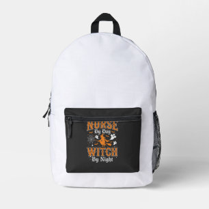 Hexenkrankenschwester Halloween Design (2) Bedruckter Rucksack