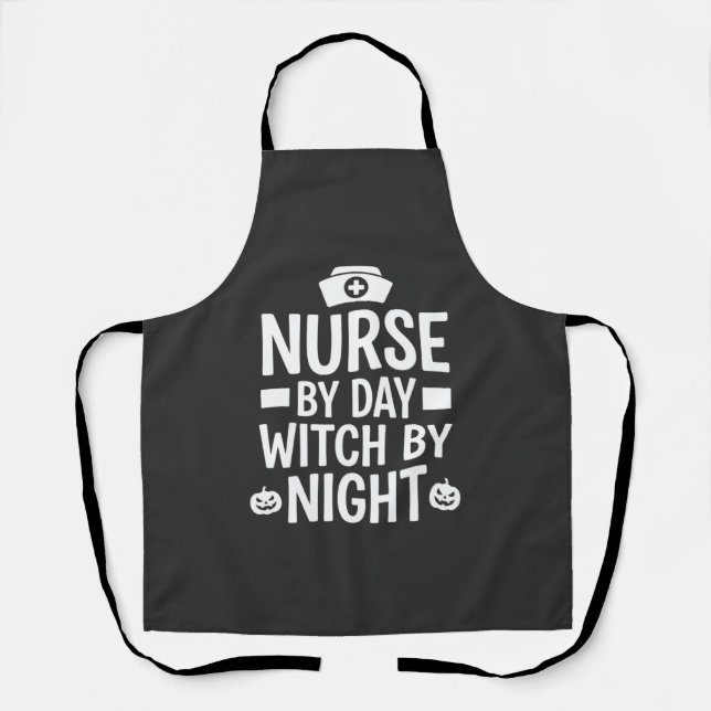 Hexenkrankenschwester Halloween Vektor Design_1 Schürze (Vorderseite)