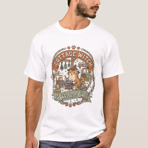 Hexenküche Cottage Witch Kitchen Cat Cottage Witch T-Shirt