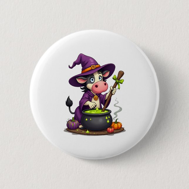Hexenkuh Cauldron Brew Button (Vorderseite)
