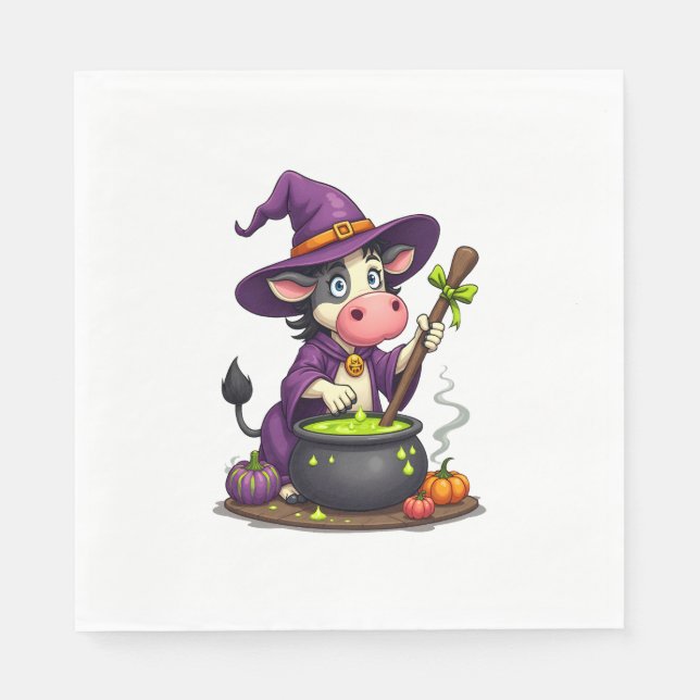 Hexenkuh Cauldron Brew Serviette (Vorderseite)