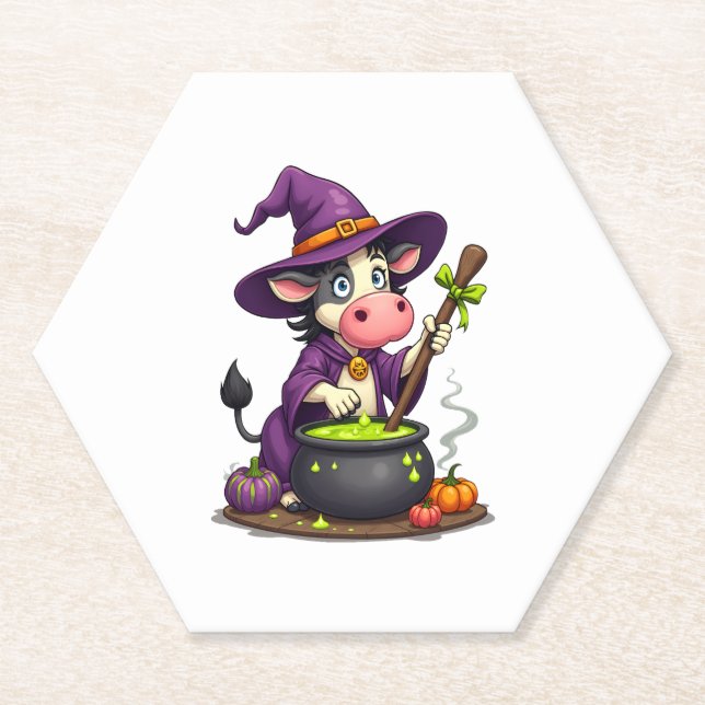 Hexenkuh Cauldron Brew Untersetzer (Vorderseite)
