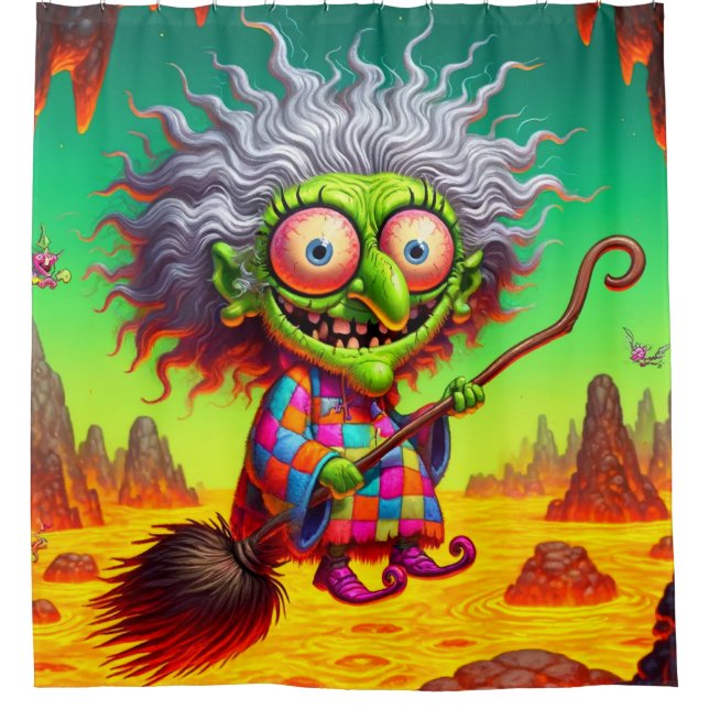 Hexenkunst Duschvorhang (Vorderseite)