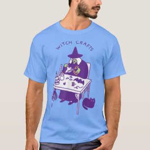 Hexenkunst Hexenkunst Halloween Spooky Black Cat T-Shirt