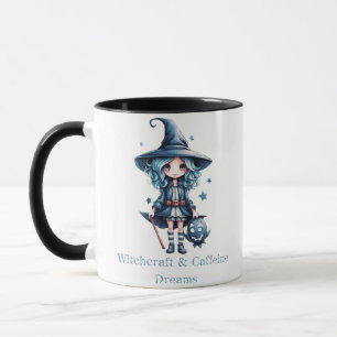 Hexenkunst und Koffeintraume HexenHalloween-Tasse Tasse