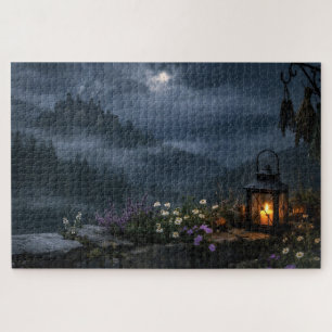 Hexenlaternen-Mondblick-Puzzle