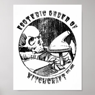 Hexenmeister-Magie-Okkultist Hexenalchemikerin Poster