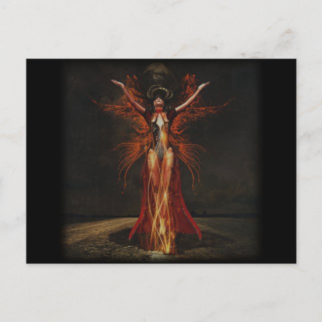Hexenmeisterin Postkarte (Vorderseite)