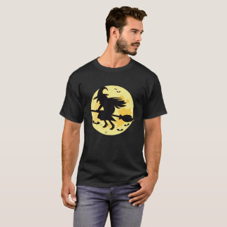 Hexenmond auf dem Halloween-Flyer T-Shirt
