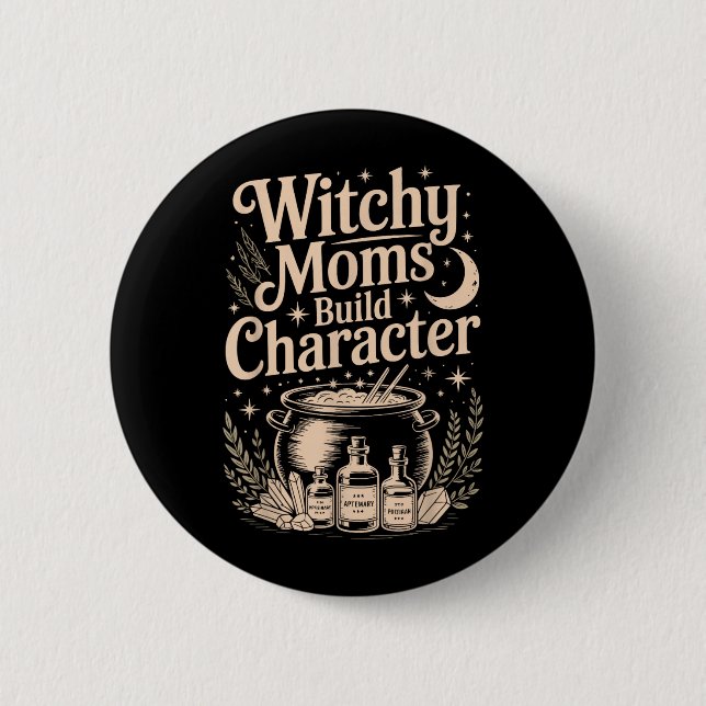 Hexenmütter bilden Charakter Button (Vorderseite)