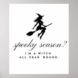 Hexenposter || Halloween & Gruselzeit Poster
