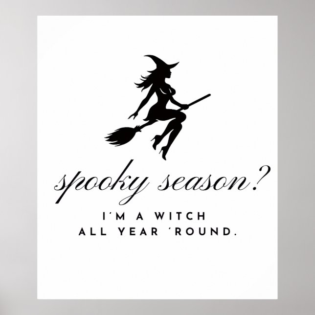 Hexenposter || Halloween & Gruselzeit Poster (Vorne)