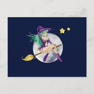 Hexenpostkarte Postkarte