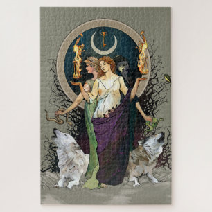 Hexenpuzzle - Hecate - Moon Goddess Puzzle