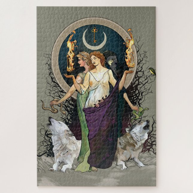 Hexenpuzzle - Hecate - Moon Goddess Puzzle (Vertikal)