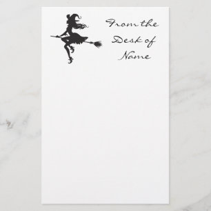 Hexenriding Broom Halloween Thunder_Cove Briefpapier