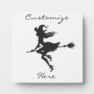Hexenriding Broom Halloween Thunder_Cove Fotoplatte