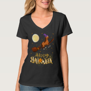 Hexenritt Schrotflinte Pferd Halloween T-Shirt