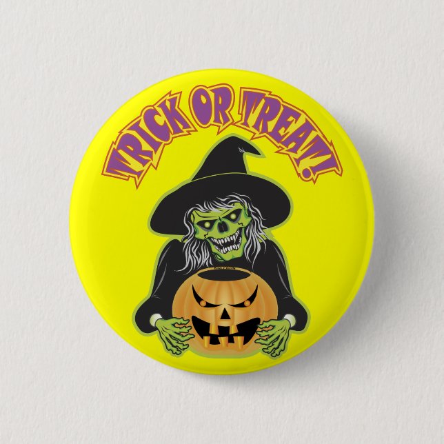 Hexenschädel Button (Vorderseite)