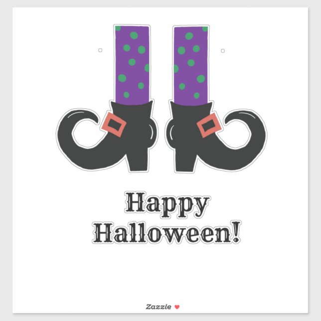 "Hexenschuhe" Aufkleber (Blatt)