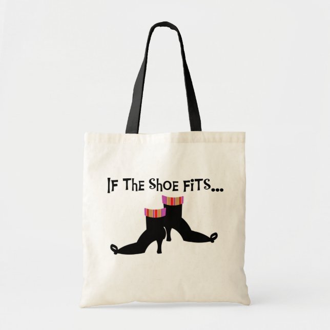 Hexenschuhe T - Shirt und Geschenke Tragetasche (Vorne)