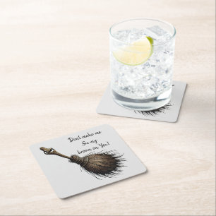 Hexenstiefel Rechteckiger Pappuntersetzer