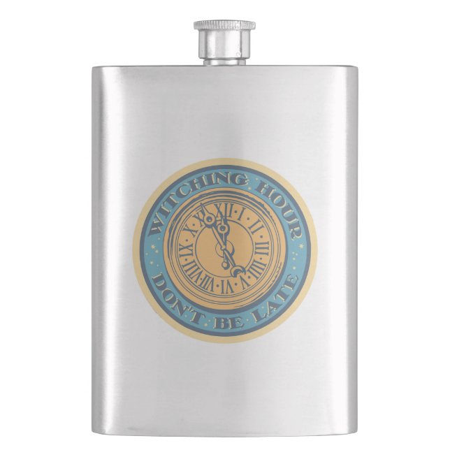 Hexenstunde Flasche Flachmann (Vorderseite)