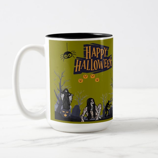 Hexenstunde flüstert olive zweifarbige tasse (Links)