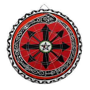 Hexensymbol für Chaos Dartscheibe