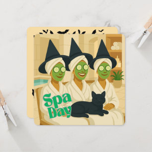 Hexentag Wellness-Center Funny Spaß Einladung